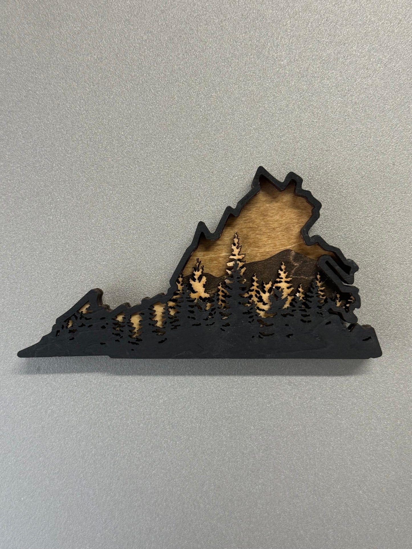 4 layer Virginia Outline Magnet