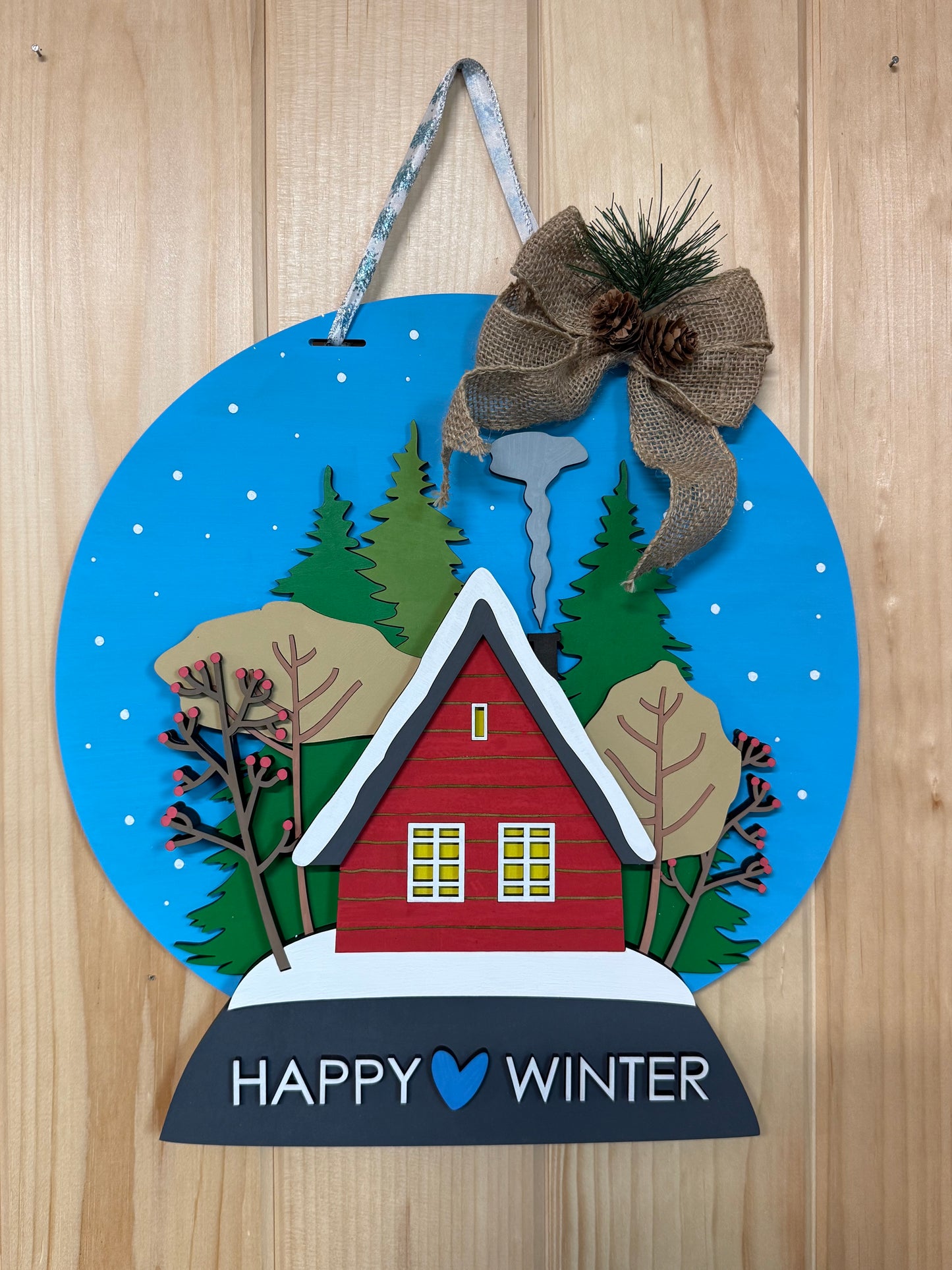 Snow Globe Door Hanger