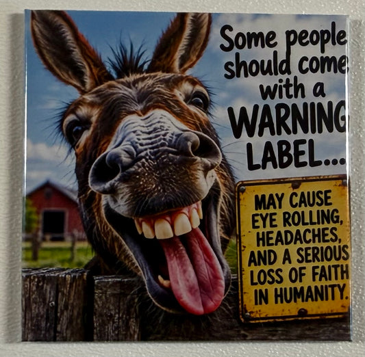 Funny Donkey Magnet