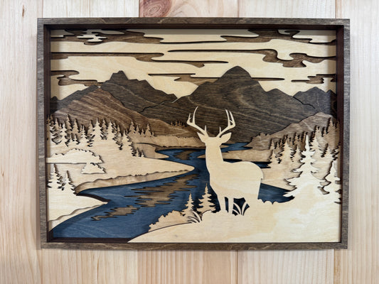 Deer Scene hanger