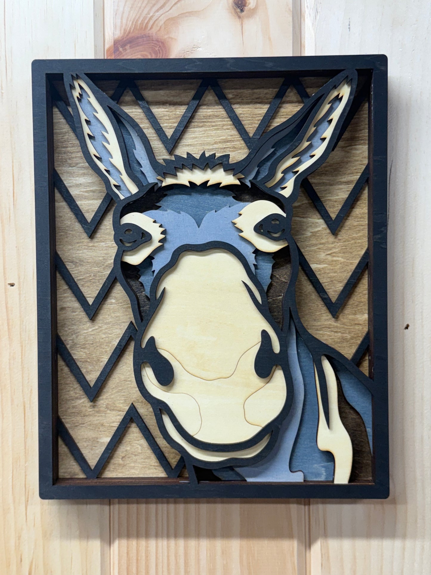 7 Layer Donkey Wall Art