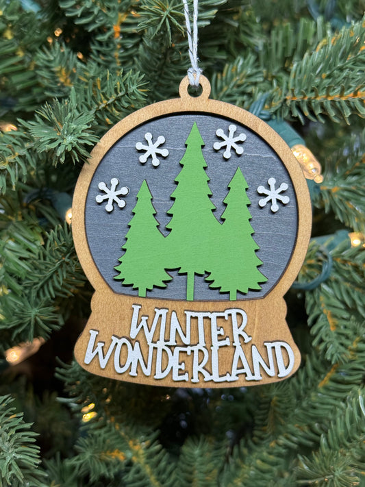 Winter Wonderland Snow Globe Ornament