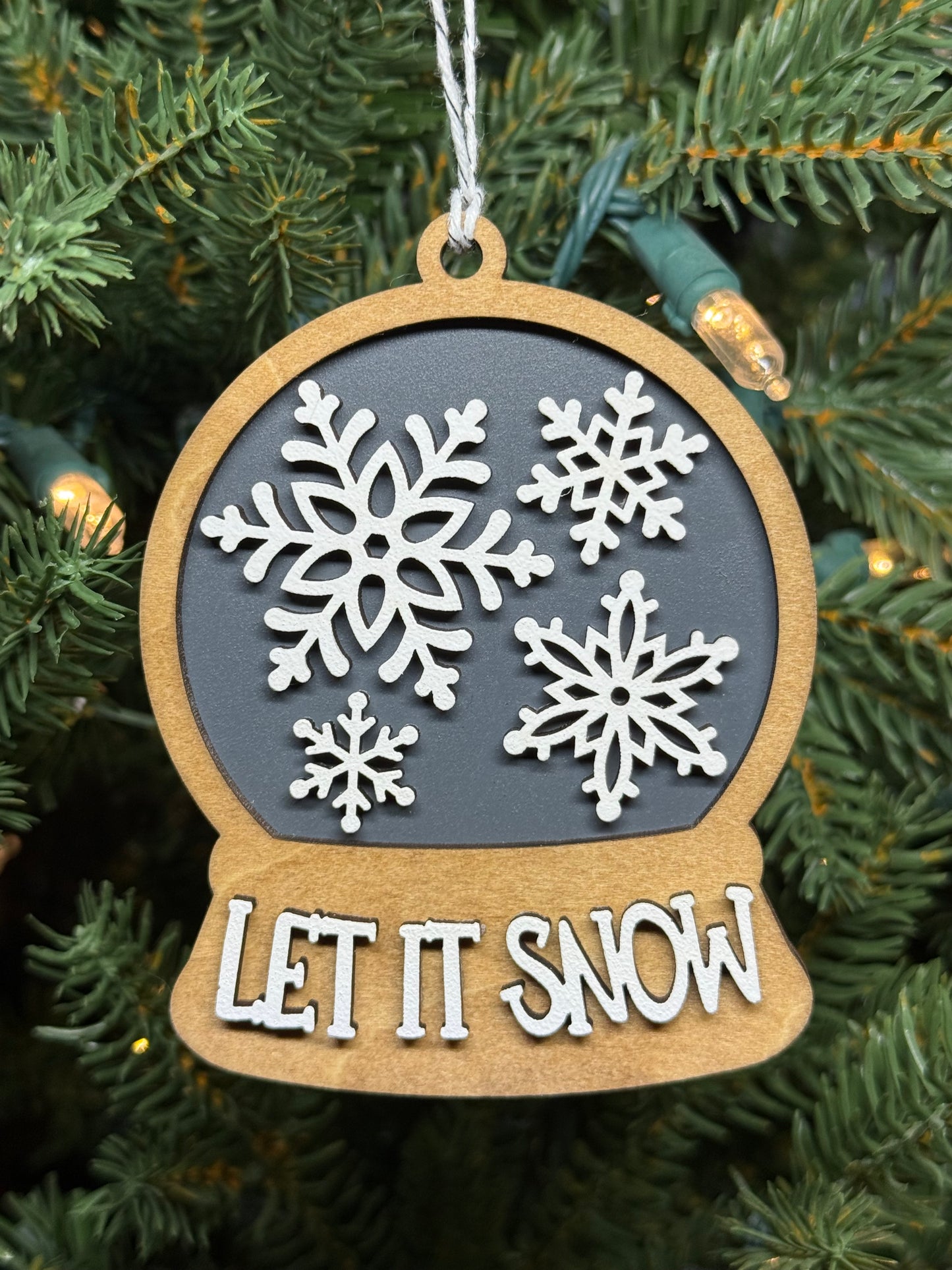 Let it snow Christmas Ornament